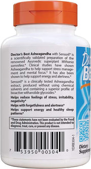 Doctor's Best Ashwagandha with Sensoril, 125 mg, 60 Veggie Caps