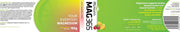 Supplement facts, barcode and ingredient list for MAG365 Magnesium Powder.