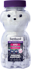Sambucol Orsetti Masticabili di Sambuco Nero per Bambini | 60 Orsetti | Vitamina C | Supporto Immunitario | Età 4–12