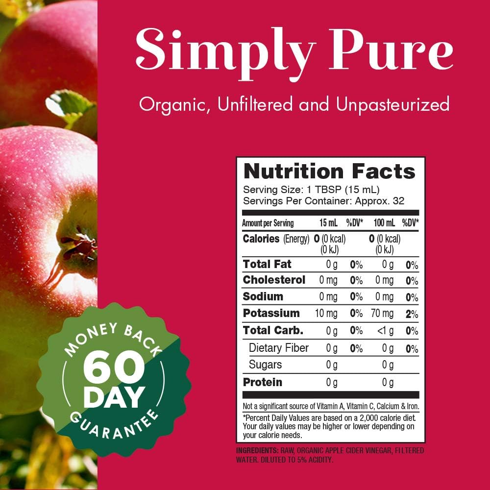 Label showing nutrition facts, ingredients, and usage directions.