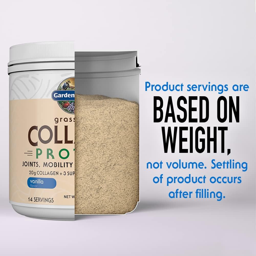 Garden of Life Grass Fed Collagen Protein Powder, Vanilla - 560g
