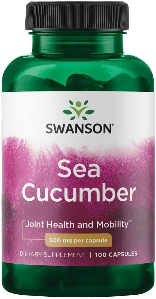 Swanson Sea Cucumber 500mg 100 Capsules supplement bottle 