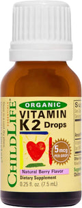 ChildLife Essentials Organic Vitamin K2 Drops Natural Berry Flavor 7.5ml