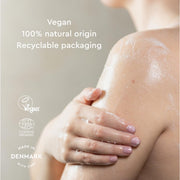 Urtekram Soothing Lavender Body Wash 200ml bottle application