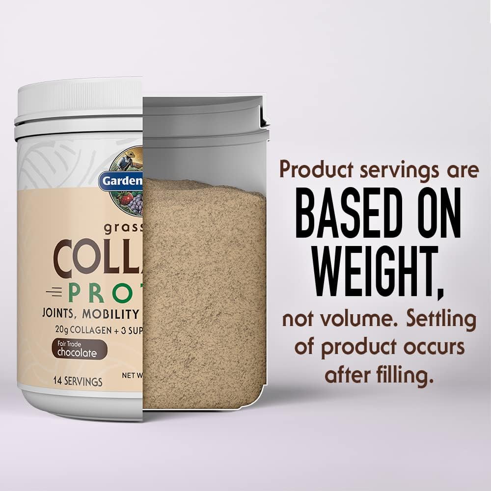 Garden of Life Grass Fed Collagen Protein Powder, Chocolate - 588g