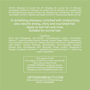 Urtekram Revitalizing Aloe Vera Shampoo bottle, orange scent, 250ml, ingredients
