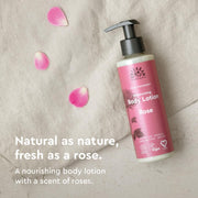 Urtekram Moisturizing Rose Body Lotion 245ml bottle for everyday body care