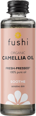 Olio di Camelia Biologico Fushi 100 ml | Olio Fresco Spremuto a Freddo® 100% Puro per Lenire e Idratare la Pelle Sensibile