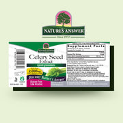 Nature’s Answer Celery Seed liquid extract low alcohol 30ml barcode