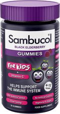 Sambucol Caramelle Gommose di Sambuco Nero per Bambini – Gusto Lampone | 30 Caramelle | Vitamina C + AntiVirin