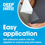 Deep Freeze Cold Patch cooling therapy patch sachet packaging 1 count application instructions image
