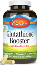 Carlson Glutathione Booster Capsules with Alpha Lipoic Acid - 180 Count