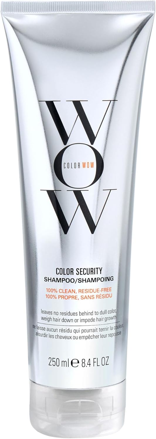 Color Wow Color Security Shampoo 250ml tube, sulfate-free formula.