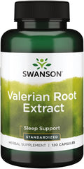 Swanson Estratto di Radice di Valeriana 120 Capsule | Supporto Standardizzato per il Sonno