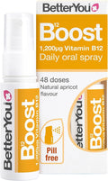 Spray orale BetterYou Vitamina B12, Gusto naturale albicocca - 25ml