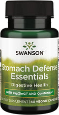 Swanson Essenziali per la Difesa dello Stomaco con PepZinGI – 60 Capsule Vegetali