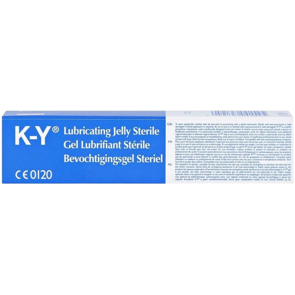 K-Y Jelly Water-Based Sterile Personal Lubricant, tube packaging, no flavour, 82g, ingredients information
