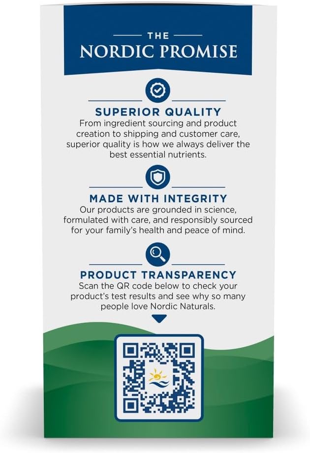 Supplement facts and ingredients list for omega blend.