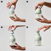 Fussy Refillable Natural Hand Wash Tropic Tonic lime basil mandarin fragrance 240ml bottle and refill lifestyle use image