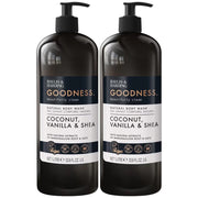 Baylis & Harding Goodness Coconut Vanilla Shea body wash 1L bottles 2 pack front packaging