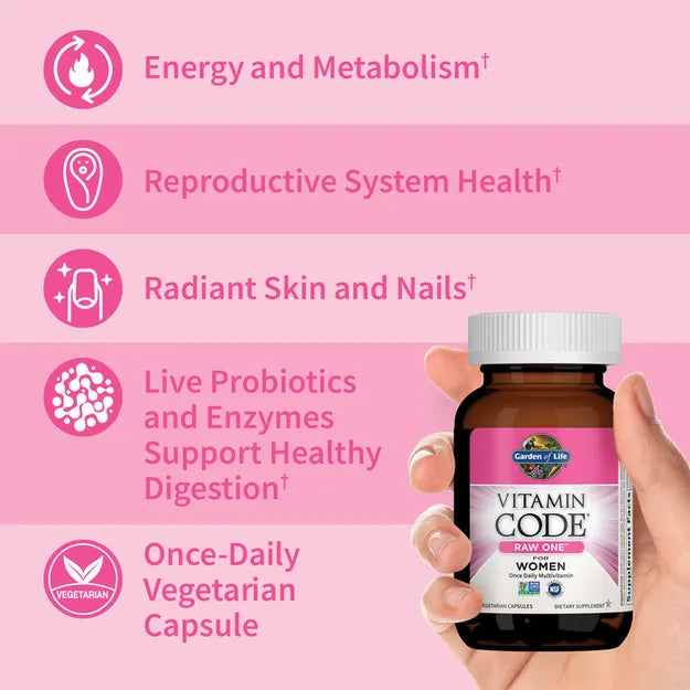 Garden of Life Vitamin Code RAW ONE for Women - Once Daily Multi