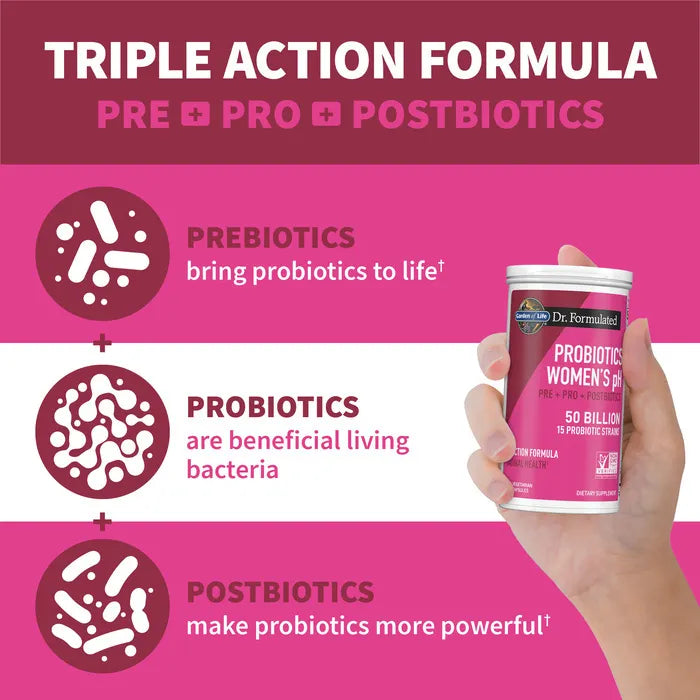 Dr. Formulated Probiotics Women's pH 50 Billion 30 Capsules