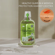 BIOMED Herbal Fresh Mouthwash - 98% Natural Alcohol Free