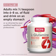 How to Use Image: Jarrow Formulas L-Glutamine powder 1000g mixing instructions unflavoured