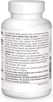 Barcode image: Source Naturals Advanced Triple Boron with Calcium capsules bottle barcode 120 count