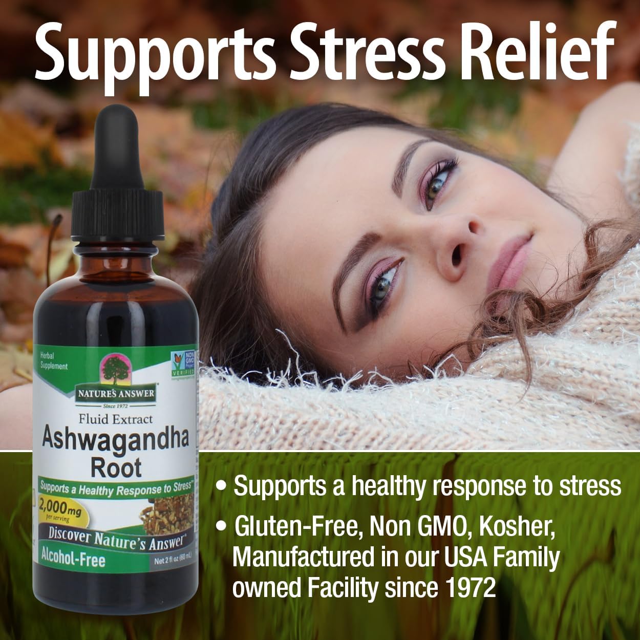 Nature’s Answer Ashwagandha Root Alcohol-Free Extract - 60ml