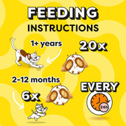 Dreamies cat treats pouch feeding instructions variety snack box 12 x 60g packs