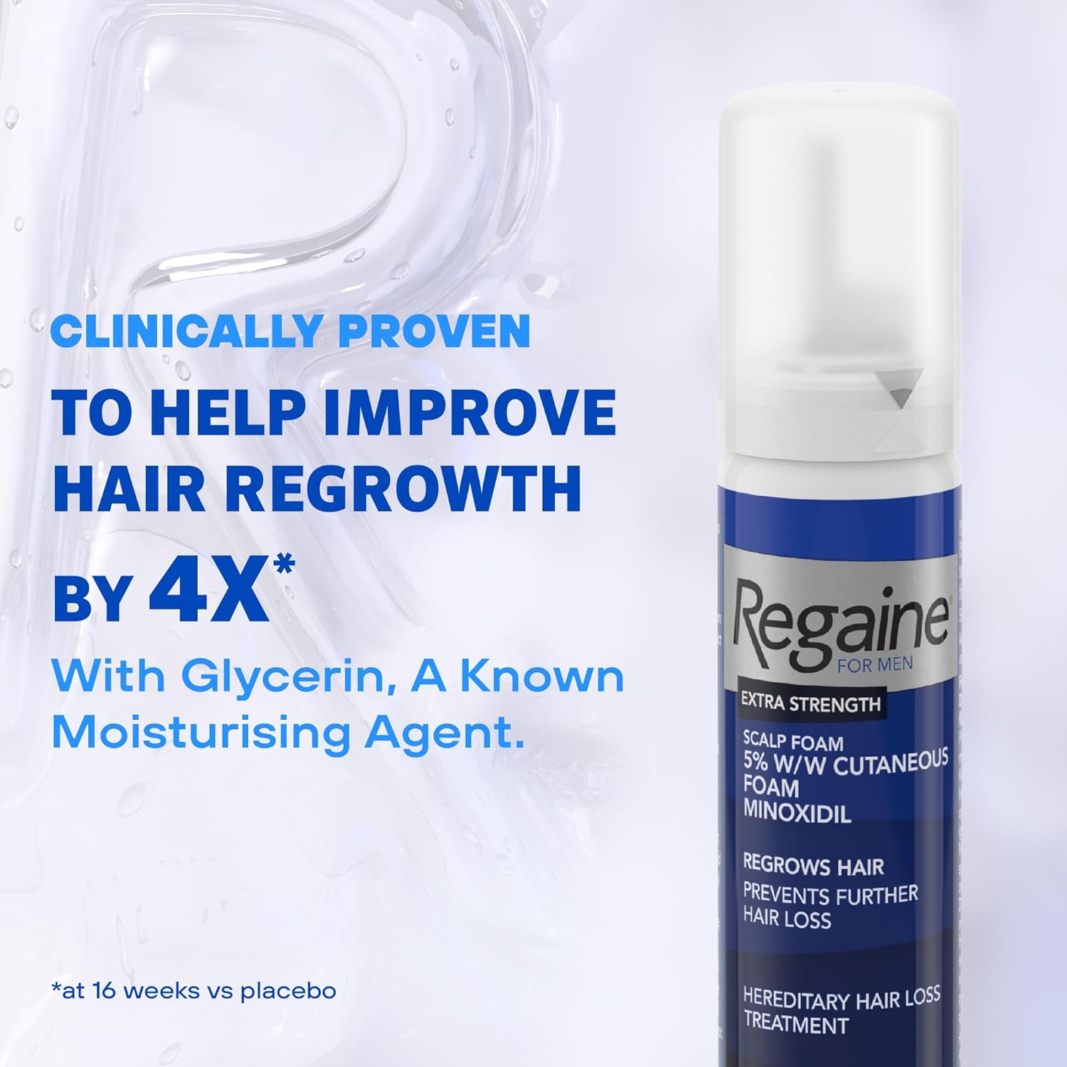 Regaine For Men Extra Strength Scalp Foam 5% Minoxidil 3 x 73ml