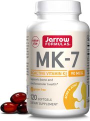 Front Image: Jarrow Formulas Vitamin K2 MK-7 90mcg softgels bottle 120 count