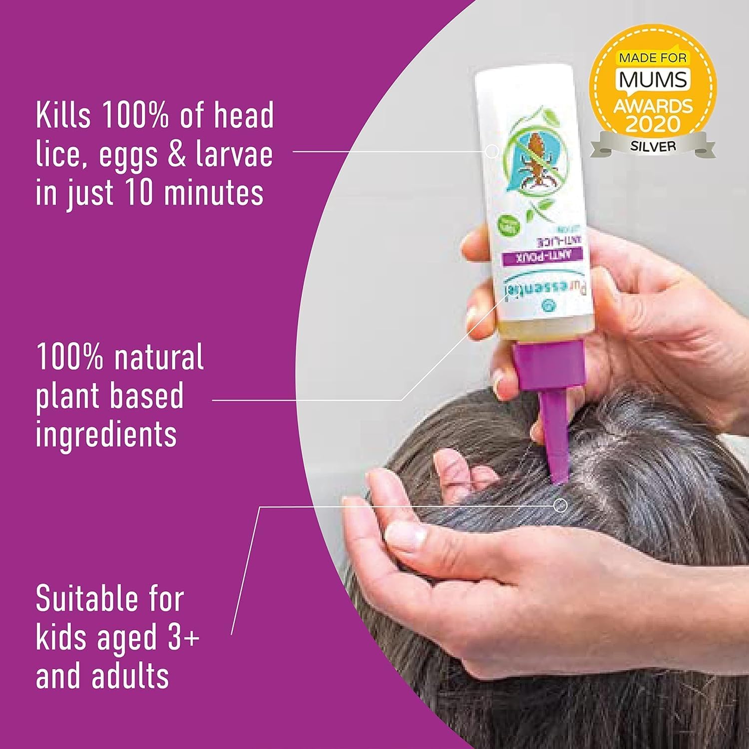 Puressentiel head lice treatment botanical ingredients