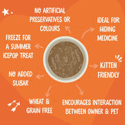 Webbox Lick-e-Lix creamy cat treat feeding lifestyle image variety pack 50 x 15g sachets