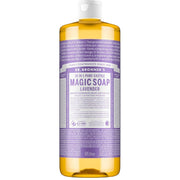 Dr. Bronner's Lavender Pure-Castile Liquid Soap bottle, lavender scent, 945ml