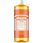 Dr. Bronner's Tea Tree Pure-Castile Liquid Soap 945ml bottle, tea tree scent, 945ml