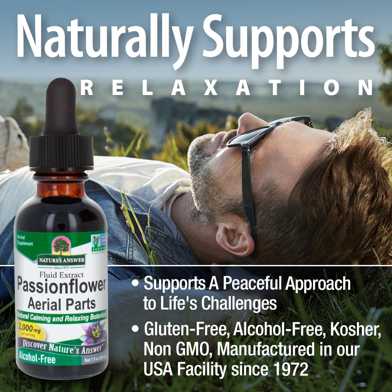 Nature’s Answer Passionflower Alcohol-Free Liquid Extract - 30ml