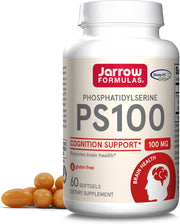 Front Image: Jarrow Formulas PS100 phosphatidylserine 100mg softgels 60 count front packaging bottle
