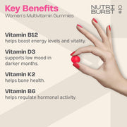 Nutriburst Women's Multivitamin Gummies - 15 Nutrients + CoQ10 - 60 Count