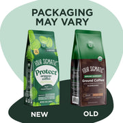 Four Sigmatic Organic Medium Roast, Ground Coffee - 340g. Packaging may vary.