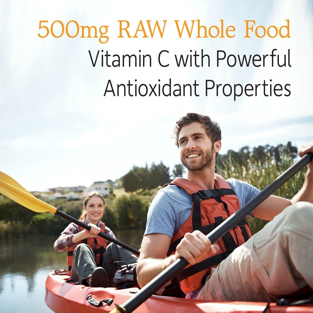 Garden of Life RAW Vitamin C 500mg with Probiotics - 60 Capsules