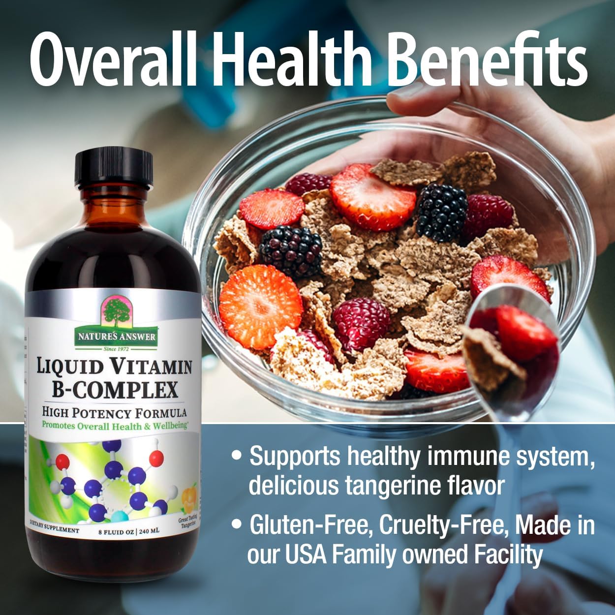 Nature's Answer Liquid Vitamin B-Complex Tangerine - 240ml