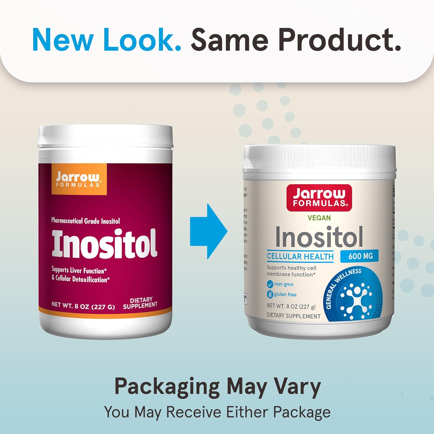 Jarrow Formulas Inositol Powder 600mg - 227g new look