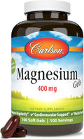 Carlson Gel di Magnesio 400 mg Integratore Quotidiano Softgel
