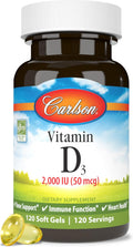 Carlson Vitamina D3 2000 UI Softgel - 120 Pezzi