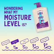 Aussie Miracle Moist Shampoo and Conditioner Set 2 x 1L for everyday hair care