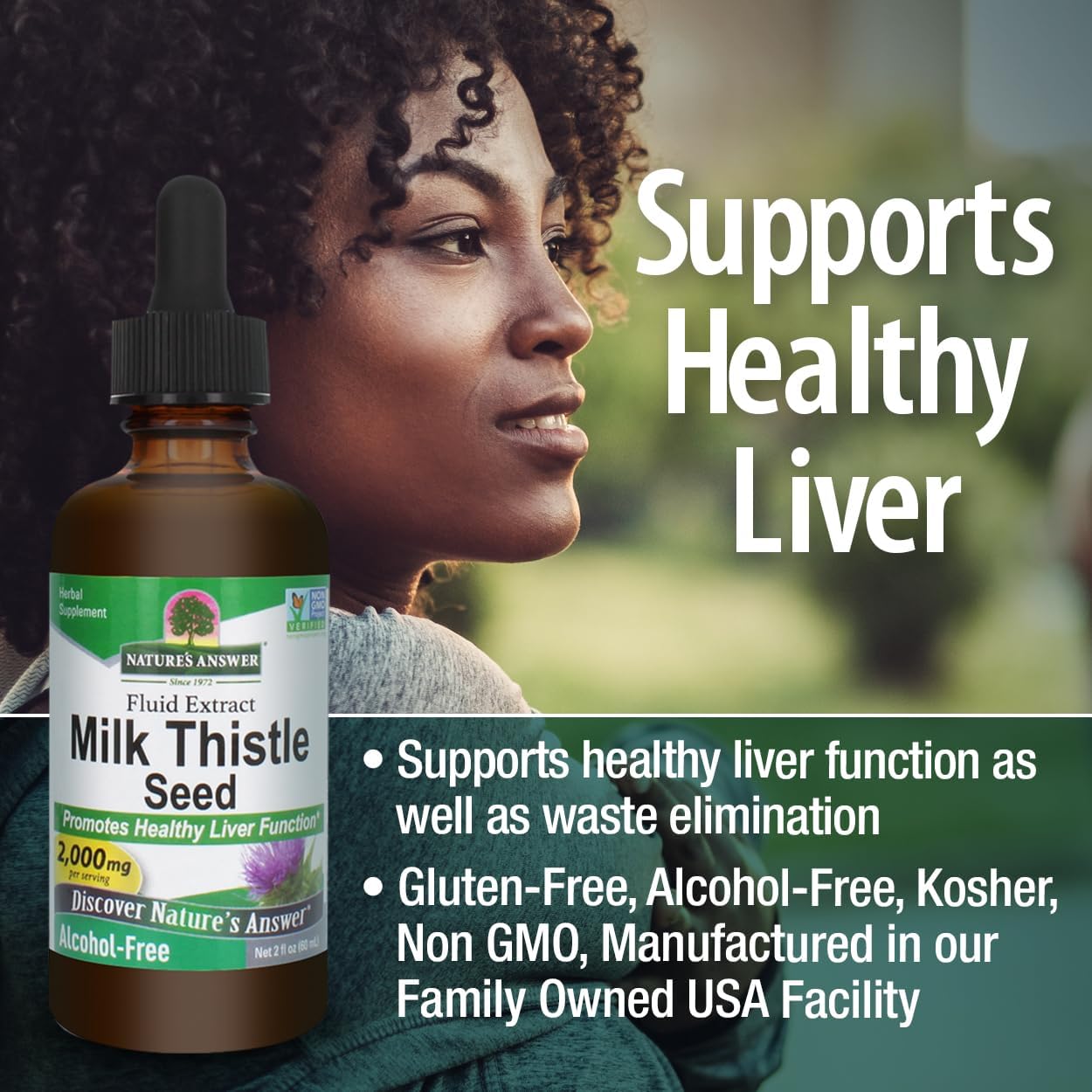 Nature’s Answer Milk Thistle Seed Liquid Extract Alcohol-Free - 60ml