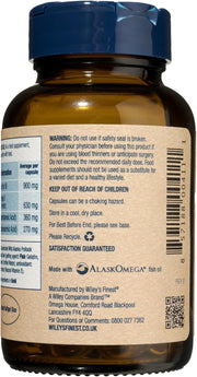 Barcode image: Wiley’s Finest Wild Alaskan fish oil minis softgels bottle barcode 60 count