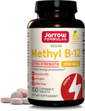 Jarrow Formulas Methyl B-12 1000mcg 100 Chewable Tablets